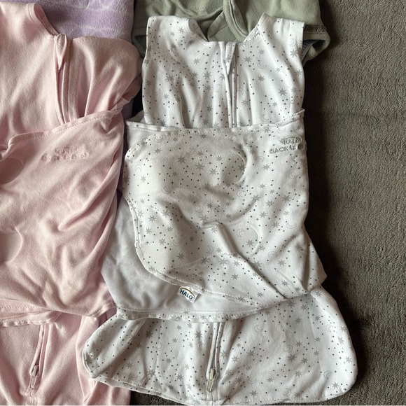 NIB/EUC 5pc Halo Sleep Sack/SwaddleMe Swaddle Bundle, Girl, Newborn/0-3 Months - Picture 6 of 10